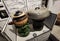 Hong Kong History Museum Antique Cooking Utensil Clay Pots Pans Stove Wok Home Decoration Utensil Retro HongKong Memory