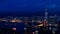 Hong Kong iconic night view from Victoria peak, Beautiful light