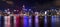 Hong Kong Island Central City Skyline at Night