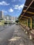 Hong Kong pedestrian promenade by the river