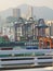Hong Kong Port Containers Goods Shipping Logistics Transportation Heavy Duty Machinery Facility