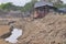 Hong Kong shabby house built in sand