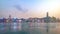 Hong Kong skyline on the evening seen from Kowloon.