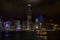 Hong Kong skyline by night