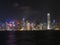 Hong Kong skyline at night