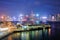 Hong Kong Skyline Victoria Harbour at night