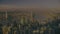 Hong Kong Skyscraper Sunset Panoramic Concept