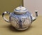 Hong Kong Tea Museum Antique Teapot Design Porcelain Kettle Blue White Ceramics Utensil