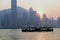 Hong Kong Victoria Harbour sunset view