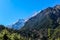 Hongde - Distant view on high Himalayas