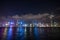 Hongkong Cityscape on sunset twilight hour.