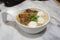 HongKong style Vermicelli noodle with Braised pork and squid ball