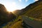 Honister Pass during Sunset