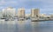 Honolulu, Hawaii, USA - May 30, 2016: Yachts docked at Ala Wai Boat Harbor