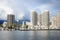 Honolulu, Hawaii, USA - May 30, 2016: Yachts docked at Ala Wai Boat Harbor