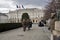 An honor guard at the monument of Prince Jozef Poniatowski in front of the courtyard of the Palace, the official residence of the