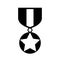 Honor medal vector icon