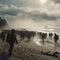 Honoring the Bravery of the Soldiers of D-Day: A Powerful Image of the Normandy Landings