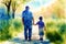 Honoring Fatherhood. Celebrating Father\\\'s Day. Generative AI