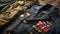 Honoring Service: Military Uniform and Medals. Generative ai