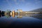 Honselersdijk, the Netherlands, Jan19,2020: Empty and abandoned building construction site closed for coronavirus,cold