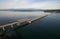 Hood Canal Bridge Puget Sound Shoreline Olympic Mountain Range