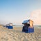 Hooded beach chairs on Island Rugen