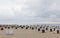 Hooded beach chairs (strandkorb) at the Baltic seacoast