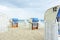 Hooded beach chairs at Timmendorfer Strand, Germany