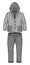 Hooded checkered grey jacket with zip closure and pockets and joggers with elasticized ribbing