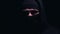 Hooded male in balaclava looking at camera, ready for illegal action, crime