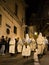 Hooded penitents during the famous Good Friday procession in Chieti (Italy