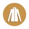 hoodie icon in badge style. One of clothes collection icon can be used for UI, UX