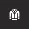 hoodie icon. Filled hoodie icon for website design and mobile, app development. hoodie icon from filled hip hop collection