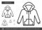 Hoodie line icon.