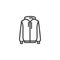 Hoodie sweater line icon