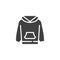 Hoodie sweatshirt vector icon