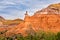 Hoodoo besides the hiking trail to the lighthouse rock