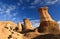 Hoodoos in the badlands near Drumheller, Alberta, Canada