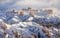 Hoodoos in Fog and Snow