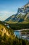 Hoodoos under rundle mountain, Banff