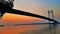 Hooghly bridge ganga river sunset historic place