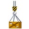 Hook. Industrial crane. Item of plant and factory. Transportation and tool