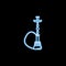 Hookah icon in neon style. One of Life style collection icon can be used for UI, UX