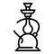 Hookah icon, outline style