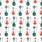 Hookah seamless pattern