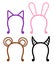 Hoop on head set illustration hoop ears