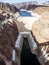 Hoover Dam and Lake Mead from route 93, sunset time - Arizona, AZ