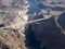 Hoover Dam, Nevada seen from helicopter