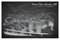 Hoover Dam stunning panoramic view. Black and white linear hand drawing. Sketch style.